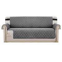BellaHills Water Repellent Sofa Covers Sofa Slipcovers Furniture Protectors for Pets Reversible Couch Covers Non-Slip Furniture Slipcovers with Strap