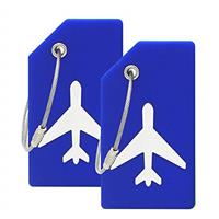 Silicone Luggage Tag with Name ID Card Perfect to Quickly Spot Luggage Suitcase by Ovener