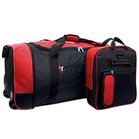 iN Travel Foldable Holdall Luggage Bag with Plastic Wheels. Use as a Lightweight Luggage Bag Suitcase or Backpack. Ideal for Travel, Sports kit & Equipment.