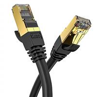Veetop 5m/16ft CAT8 Ethernet Cable 40Gbps 2000Mhz High Speed Gigabit SFTP Lan Network Internet Cables with RJ45 Gold Plated Connector for Use of Smart Office Smart Home System iOT Gaming(1 Pack
