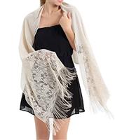 RIIQIICHY Ladies Scarf Lace Scarf Pashmina Shawls and Wraps for Women Scarfs for Women Wedding