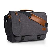 Estarer 15.6-17.3 Inch Laptop Messenger Bag for Work School,Mens Water Resistant Canvas Crossbody Shoulder Bag