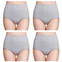 wirarpa Ladies Knickers Cotton Full Briefs High Waisted Underwear Panties for Women Multipack
