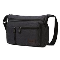 BOMKEE Canvas Messenger Bag, Satchel Bag Vintage Canvas Shou