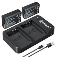 Artman LP-E10 Battery 1600mAh and LED USB Dual Charger for Canon EOS 1100D 1200D 1300D 1500D 2000D 3000D 4000D EOS Rebel T3 T5 T6 T7 T100 Kiss X50 X70 X80 X90 Digital Camera (2-Pack)