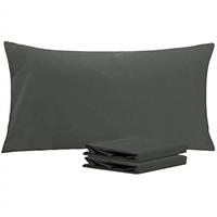 NTBAY Microfiber Plain Pillowcases, Soft Anti Wrinkle and Stain Resistant Envelope Closure Pillow Cases