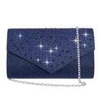 CurvChic Clutch Bags for Women Evening Bag Sequin Women's Clutches Envelope With Detachable Chain Strap Party Handbag Bridal Prom Purse