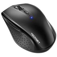 TECKNET Bluetooth Mouse, 3200DPI Wireless Mouse, Cordless Mice Ergonomic Portable Mouse for Laptop PC Computer 24 Month Battery Life With Battery Indicator, 3200/2400/2000/1600/1200/800 DPI