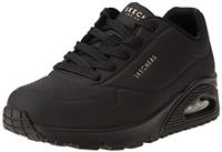 Skechers Women's Uno Stand on Air Sneaker, Black, 3 UK