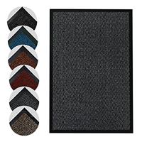 Homatz Door Mat Indoor & Outdoor Heavy Duty Floor Mat - Non Slip Rubber Back Door Mats Indoor Rug - Dirt Trapper Super Absorbent Front Door Mat, Washable Doormats Barrier Mat (Rust,60x120 cm)