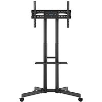 BONTEC Mobile TV Stand on Wheels for 32-85 inch