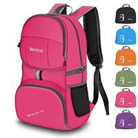 Bekahizar Rucksack 35L, Lightweight Backpack Foldable Hiking Daypack Packable Travel Day Bag for Men Women Teens Outdoor Sports Walking Camping Travelling Cycling