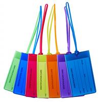 Luggage Tags 8 PackAuervo Flexible Silicone Travel Tags, ID Labels, Name Card Holder for Baggage Bags Suitcases Backpacks 8 Colors (8pcs)