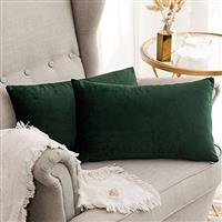 MIULEE Velvet Cushion Covers Soft Decorative Square Throw Pillow Case Pillowcases for Livingroom Sofa Bedroom with Invisible Zipper
