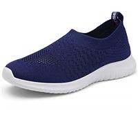 TIOSEBON Mens Slip on Trainers Casual Sport Sneakers Breathable Comfortable Knit Walking Shoes