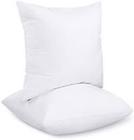 Utopia Bedding Cushion Inserts (Pack of 2) Hollowfibre Inner Pads for Sofa or Bed White Cushion Fillers