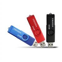 Memory Stick 64GB 4 Pack USB 3.0 Flash Drive ENUODA Swivel Memory Stick Storage Thumb Drive (Black Red Blue Purple)