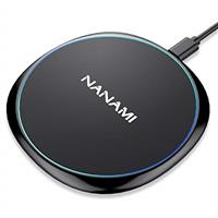 NANAMI Wireless Charger for iPhone and Samsung - Wireless Charging Pad Qi-Certified 10W Max for iPhone 16 15 14 13 12 SE2 11 Xs XR X 8 Plus New Airpods and Galaxy S24 S23 S22 S21 S20 S10 S9 S8 Note 20