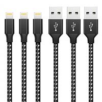 iPhone Charger Cable,3Pack 3FT/1M Lightning Cable Nylon Braided iPhone Fast Charging Cable Compatibl