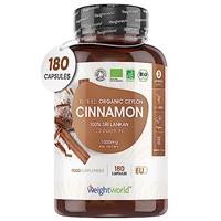 Organic Cinnamon Capsules 1000mg - 180 Vegan Capsules - Ceyl