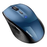TECKNET Bluetooth Mouse, 4800 DPI Wireless Mouse, Cordless Mice Ergonomic Portable Mouse for Laptop, Computer Mouse with 6 Adjustable DPI, PC Mouse with 24 Month Battery Life, Battery Indicator