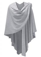 PULI Womens Cross Front Shawl Wraps Elegant ponchos Finely Draped Knitted Cape Cardigan For Evening dress Wedding Shawls
