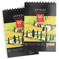 ARTEZA Paper, Ruler, Sketchbook, Brush, Paint, Board, Pen