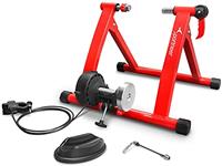 Sportneer Turbo Trainer, Bike Trainer with 6 Resistance Settings for Indoor Bike Trainer Stand Steel Bicycle Exercise Magnetic Stand with Noise Reduction Wheel for Indoor Trainer