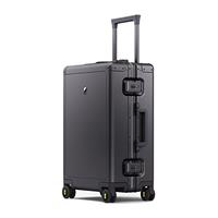 LEVEL8 Aluminum Luggage Carry on Suitcase 20-Inch Hardside Spinner Luggage, Suitcase Aluminium,Hand Luggage,Double TSA,Zipperless Luggage