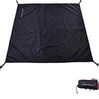 Clostnature Waterproof Tent Footprint for Camping - Ultralight Camping Tarp, Tent Groundsheet for Camping, Black Footprint for Hammock, Heavy Duty Tent Floor Saver - Storage Bag Included