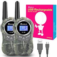 Qniglo Q168plus rechargeable walkie talkies for kids camo colors