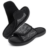 RockDove Men's Adjustable Wrap Memory Foam Slide Slipper