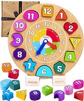Jaques of London | Montessori Toys for 1 Year Old | Wooden Toy Teaching Clock | Learning Clock for Kids | Educational Toys for 2 Year Olds | Wooden Toys for 1 Year Old