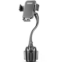 TOPGO [Upgraded] Cup Holder Phone Holder for Car, Phone Mount Universal Adjustable Gooseneck Cup Holder Cradle Car Mount for Cell Phone iPhone 14,Samsung,LG (Black)