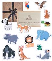 Jaques of London Animal Magnets for Kids | Animal Fridge Magnets for Kids | Wooden Kids Fridge Magnets | Since 1795