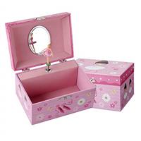 TAOPU Girls Musical Jewelry Box with Dancing Ballerina, Little Girls Gift for Kids Jewel Storage Music Box for Kids Ages 3-10