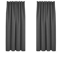 Deconovo Pencil Pleat Thermal Insulated Blackout Curtains Tape Top Curtains