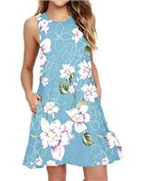PCEAIIH Women's Casual Sleeveless Maxi Dress Loose Long Dres