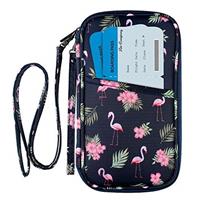 RFID Blocking Family Passport Wallet Holder Waterproof, Travel Document Organizer Credit Card Clutch Bag for Men Women