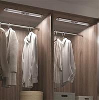 Joyzy Wardrobe Light with Motion Sensor Lighting Cupboard Lights Eye-Protection Design for LED Rechargeable Wardrobe Lighting Wireless Closet Light Battery Operated Kitchen Cabinet Lighs