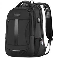 Laptop Backpack, Anti-Theft Business Travel Work Computer Rucksack with USB Charging Port, Large Lightweight College High School Bag for Boy Men Women