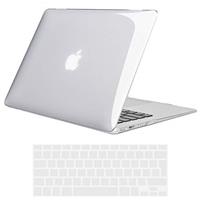 TECOOL Case compatible with MacBook Air/Pro, Plastic Snap On Hard Shell Cover & UK EU Keyboard Protector