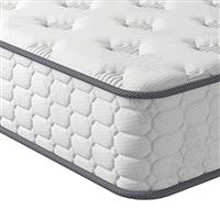 Vesgantti Single Mattress, 9.8 Inch Pocket Sprung Mattress Single Bed with Breathable Foam and Individually Pocket Spring - Medium, Upgraded Tight Top Collection, Grey