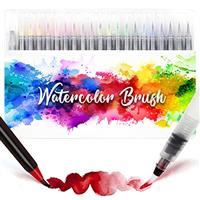 Amteker Gifts for Teenage Girls, Watercolour Brush Pens Set, 24+1 Brush Pens with Soft Flexible Felt Tip Pen, Art Supplies Pens, Art Set for Kids