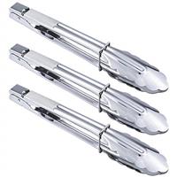 Stainless Steel Serving Tongs Heavy Duty Grilling Tongs Kitchen Pliers for Cooking Camping Barbecue