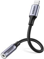 UGREEN Lightning to 3.5mm Headphone Jack Adapter MFi Earphone Aux Audio Mic TRRS Female Cable Compatible with iPhone 14 Pro Max 14 Plus,iPhone 13 12 11 XR XS X 8 7 SE 3rd 2020,iPad,Car,Headset