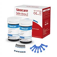 Sinocare WY Blood Sugar Monitor + Blood Sugar Test Strips + Lancing Devices
