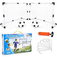 Dreamon Set of 2 Kids Football Goal Post Net with Ball Pump Indoor Outdoor Soccer Sport Games Children Training Practice Toy Set