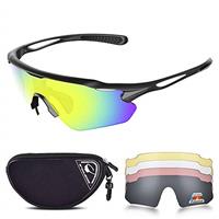Snowledge Sports Sunglasses UV 400 Protection, Cycling Glasses with TR90 Superlight Frame for Men Women Cycling Climbing Fishing Driving Golf
