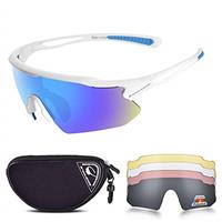 Snowledge Sports Sunglasses UV 400 Protection, Cycling Glasses with TR90 Superlight Frame for Men Women Cycling Climbing Fishing Driving Golf